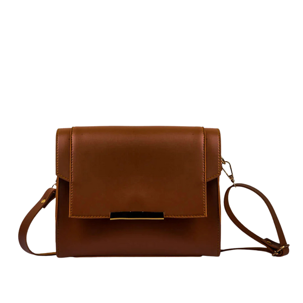 Casnom Blaze Brown Ladies Leather Hand Bag