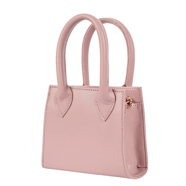 Casnom Pink Ladies Leather Hand Bag